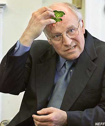 Cheney deranged.