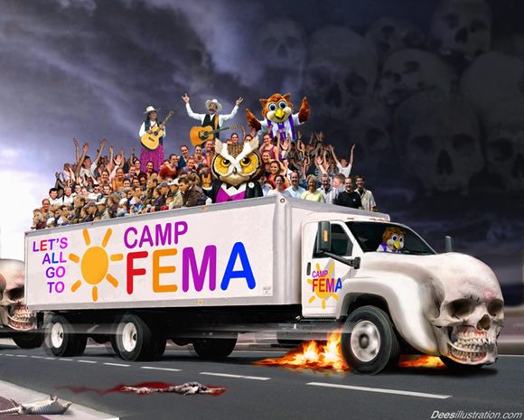 locations of concentration camps. FEMA Concentration Camps: